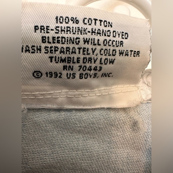 Vintage US Boys Women’s Plaid Sleeve Denim Hoodie - Picture 9 of 9